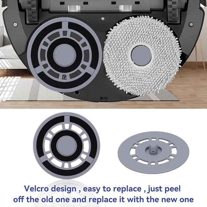 Mop Pad Plate Accessories for Roborock Q Revo, Qrevo MaxV, Qrevo S, Qrevo Pro, Qrevo Master Vacuum Cleaner - Vacuum Pad Board Holder Replacement Mop Tray Part Attachment