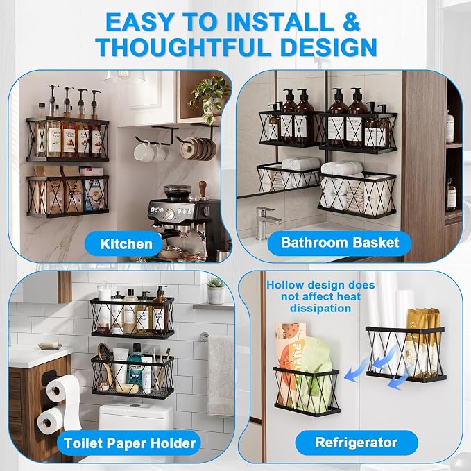 7 Pack Adhesive Multi Size Pantry Door Organizer,3 Cabinet Door Organizer + 4 Cup Lid Holders,Lid Organizers Inside Cabinet Food Container and Storage Cup Lids Holder Kitchen Cabinet Storage