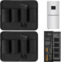 4-Row Pistol Magazine Pouch with Strong Magnet, Two-Way Mount Mag Pouch | Elastic Gun Magazine Holster for Most Mag Size, Durable Oxford for Gun Safe Door Organizer, Daily Storage or Outside Carry