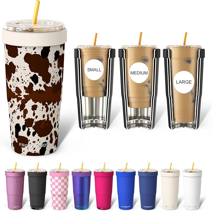 Frost Buddy Togo Buddy 30oz Tumbler - Insulated Stainless Steel (Cowabunga) | Double-wall vacuum insulated | Spill-proof flip lid | 18/8 premium stainless steel | Cup-holder friendly
