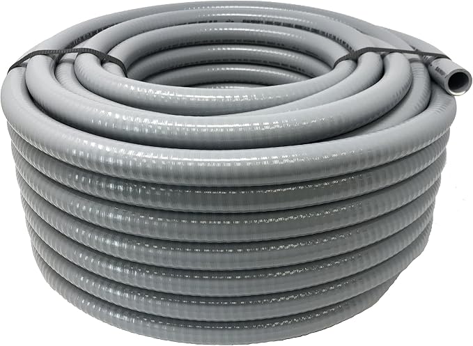 Sealproof 1/2-Inch Flexible Non-metallic Liquid-Tight Electrical Conduit Type B, UL Listed, 1/2" Dia, 100 Feet, Made in USA