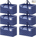 Fabspace Moving Bags, Extra Large Moving Supplies, Heavy Duty Storage Bags, Packing Bags with Reinforced Zippers & Handles, Collapsible Packing Boxes, Storage Totes for Moving, Packing, 88L, 6 Packs