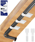 80PCS Hook and Loop Cable Ties, Under Desk Cable Management, Adhesive Cable Straps, Cord Management Hider Idea, Cord Organizer for Desk, Computer Accessories, Home Office Organization, White