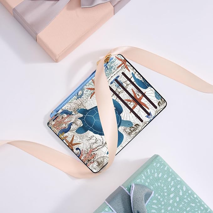 Tipmile Womens Credit Card Holder Wallet, Small Slim RFID Blocking Sleeve | Mini Tiny Cute ID Case, Minimalist Zipper Pocket Wallet, Thin Coin Purse, Mothers Gift