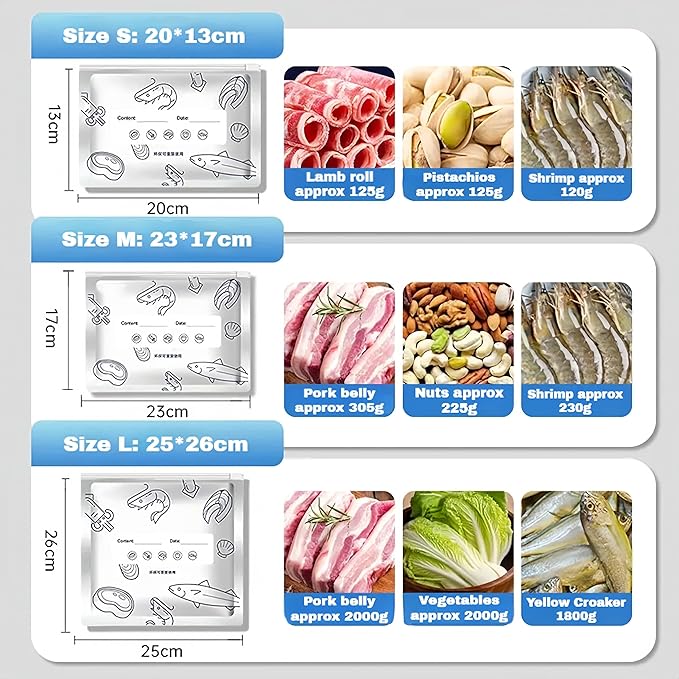 Reusable Aluminum Foil Sealable Storage Bags, 2026 New Resealable Stand Up Zipper Pouches with Label for Food Storage, Freezer Safe Leak Proof Foil Bags for Meat, Fruit, Vegetables (10 XL)