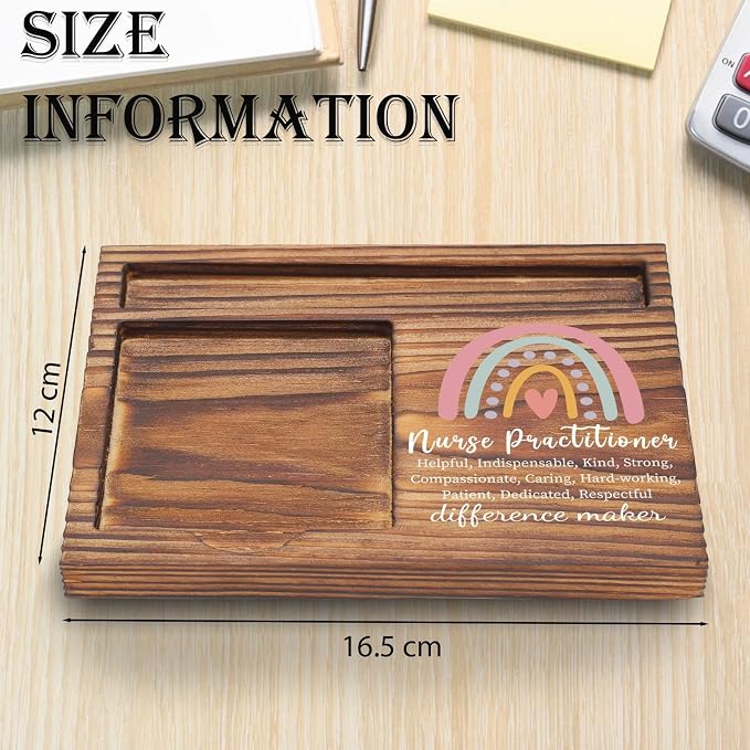 Nurse Practitioner Appreciation Gift NP Sticky Note Holder, Thank You Gift Nurse Practitioner Week,NP Graduation Self-Stick Note Pad Holders TZP47