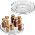 iDesign 11-Inch Round Lazy Susan Organizer for Kitchen or Pantry Storage - 2 Count - Clear (Pack of 8)
