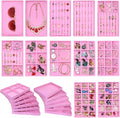 12 PCS Jewelry Trays Earriing Organizer Velvet Jewellry Drawer Box Stackable Jewelryy Dispaly Case for Rings Holder Necklace Bracelet Watch