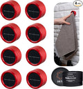 HEFA Towel Hooks, Towel Holder, Dish Towel Holder, Kitchen Organization, Kitchen Towel Hook, Kitchen Towel Holder, Hand Towel Holder, Kitchen Gadgets 8 Pack Eco, Fire Red