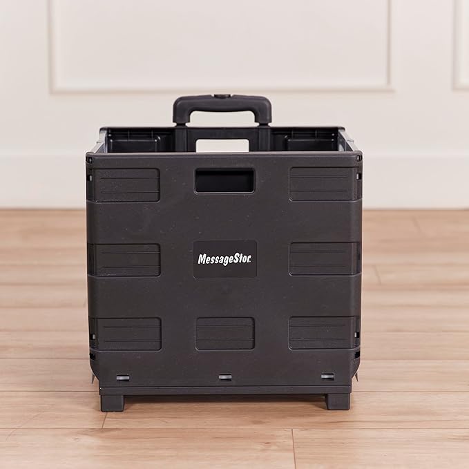 ECR4Kids Universal Rolling Cart, Mobile Storage, Black