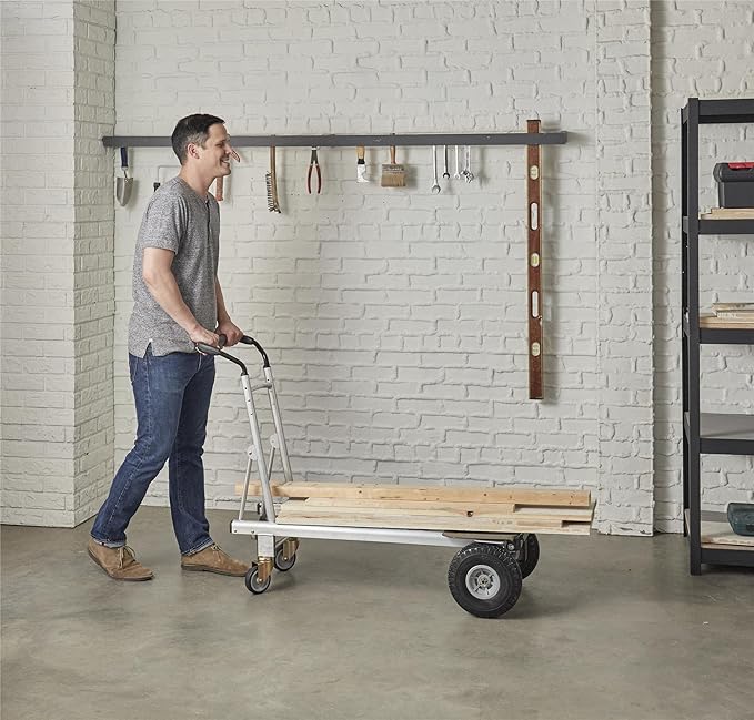Cosco 3-in-1 Folding Series Hand Truck/Cart/Platform Cart with Flat-Free Wheels