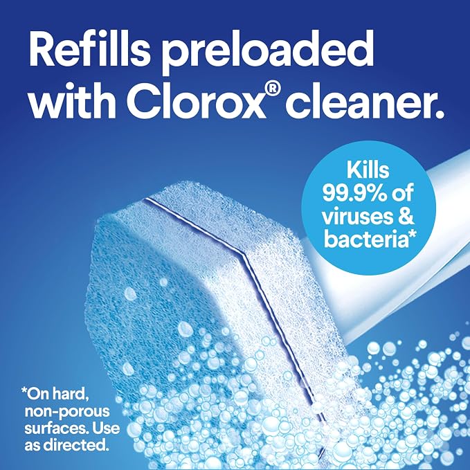 CLOROX ToiletWand Toilet Cleaner Refills,Toilet brush,Original,10 Count (Pack of 6)