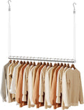 BaiNong Adjustable Closet Hanging Rod 40" Silver Closet Rod Extender | Heavy Duty Double Hanging Closet Rod, Walk-in Closets, and Clothes Rack to Maximize Storage Space