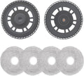 2 Mop pad Holders and 4 mop Pads,Replacement Accessories Compatible with Dreame X30 Ultra,X40 Ultra,X40 Master,L10s Pro Ultra Heat,L20 Ultra,L30 Ultra,L40 Ultra,MOVA P10 Pro Ultra,E30 Ultra