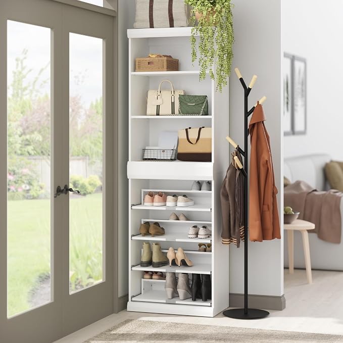 ClosetMaid Mosaics Shelf Unit, 3-Shelf Organizer, 40.29" H x 25.51" W x 16.05" D, White
