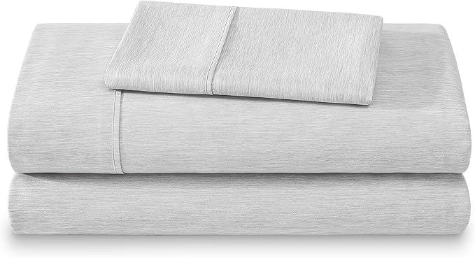 Bare Home Twin XL Sheet Set - College Dorm Size - 1800 Ultra-Soft Microfiber Bed Sheets - Deep Pockets - Easy Fit - Extra Soft - 3 Piece Set (Twin XL, Heathered Pewter)
