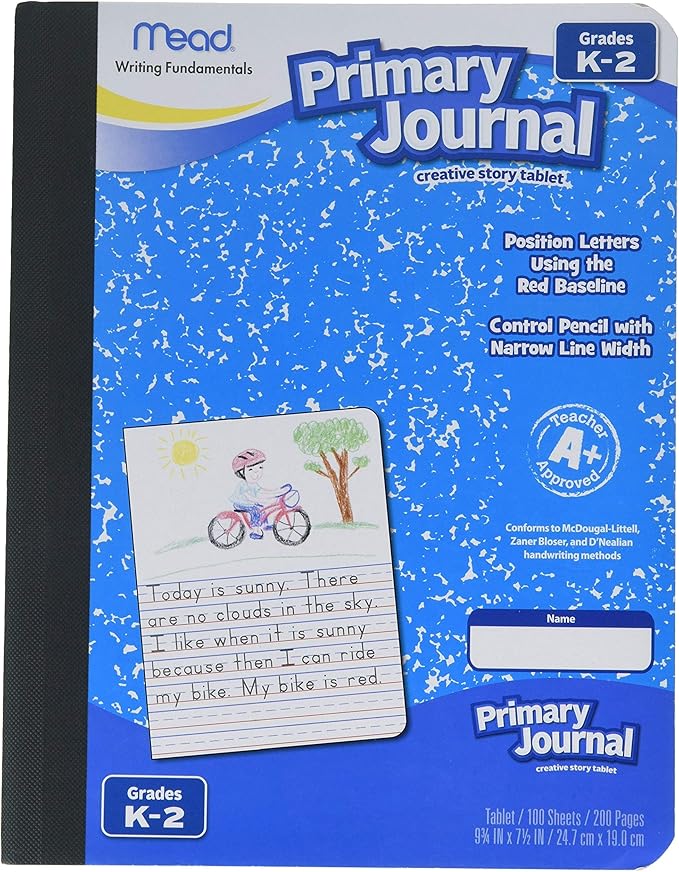 Mead Primary Journal, Kindergarten to 2nd Grade, 5-Pack, Model MEA09956