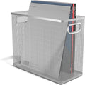 TRU RED Wire Mesh File Organizer, Silver, 2‑Pack – Vertical Desktop Sorter for Files, Folders & Mail