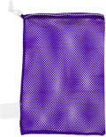 Champion Sports Mesh Equipment Bag – Heavy-Duty Nylon Drawstring Bag with Lock & ID Tag, Breathable Storage Sack for Balls, Swim Gear, Laundry & Toys, Multiple Sizes & Colors