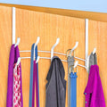 LYNK Professional® Home™ Over the Door Hooks - 10 Hook – Over the Door Coat Rack - Over the Door Hanger - Hanging Towels or Clothes - Bathroom, Bedroom, Laundry Room - Lifetime Ltd. Warranty, White