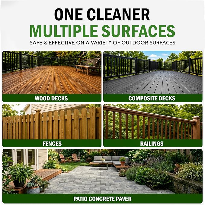 DeckMAX Concentrated Composite & Wood Deck Cleaner - Nation’s Leading Wood & Composite Deck Cleaner Recommended by Manufacturers, Distributors & Contractors