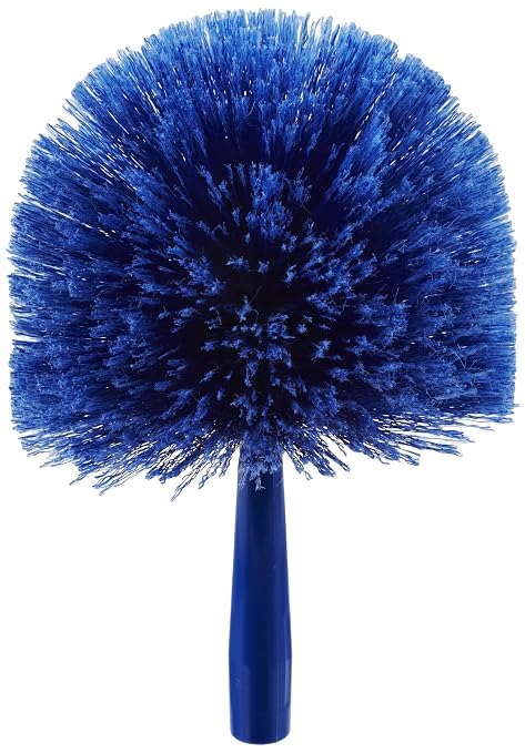 SPARTA Flo-Pac Round Duster Head With Soft Flagged Bristles, Cleaning Essentials for Commercial and Home Use, 1 Count, Blue