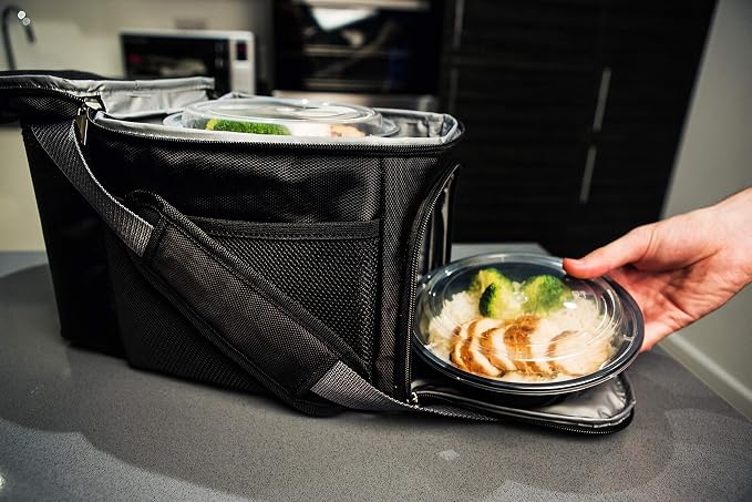 Prep Naturals 30 Pack Meal Prep Containers Reusable | BPA-Free Plastic Meal Prep Containers - Airtight Lids, Microwave & Freezer Safe for Portion Control (30-Pack, 24 oz)
