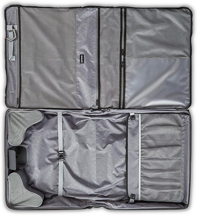 Samsonite Ascella 3.0 Softside Expandable Luggage with Spinner Wheels, 2W Garment Bag, Black