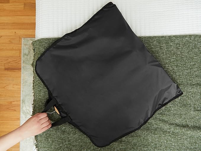 Covermates Keepsakes Garment Bag Set - Premium Polyester - Full Length Zipper - ID Window - Carrying Handles - Closet Storage, Black