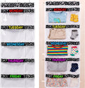 Back to School Weekly Clothes Organizer Notebook Design Decor | 5 Shelf, Hanging Closet Storage, Days of The Week Clothes Organizer, Oxford Fabric, Weekly Outfit Planner, Bedroom Dorm