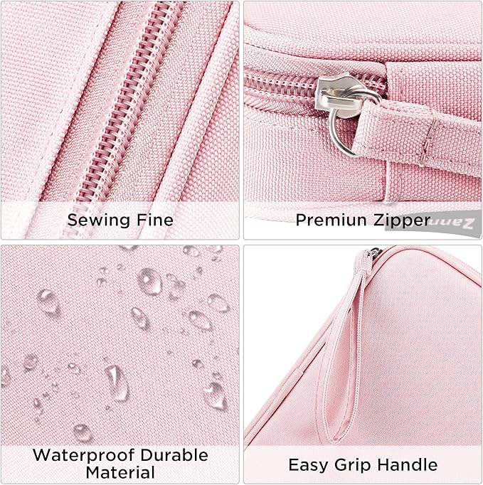 Zannaki Big Capacity Storage Pouch Marker Pen Pencil Case Simple Stationery Bag Box Art Tool & Sketch Storage Boxes for Bullet Journal Middle High School Office College Student Girl Women Adult Teen