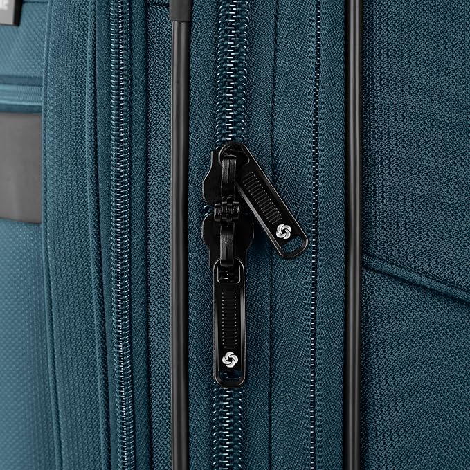 Samsonite Ascella 3.0 Softside Expandable Luggage with Spinner Wheels, 3-Piece Set (20/25/28), Teal/Black