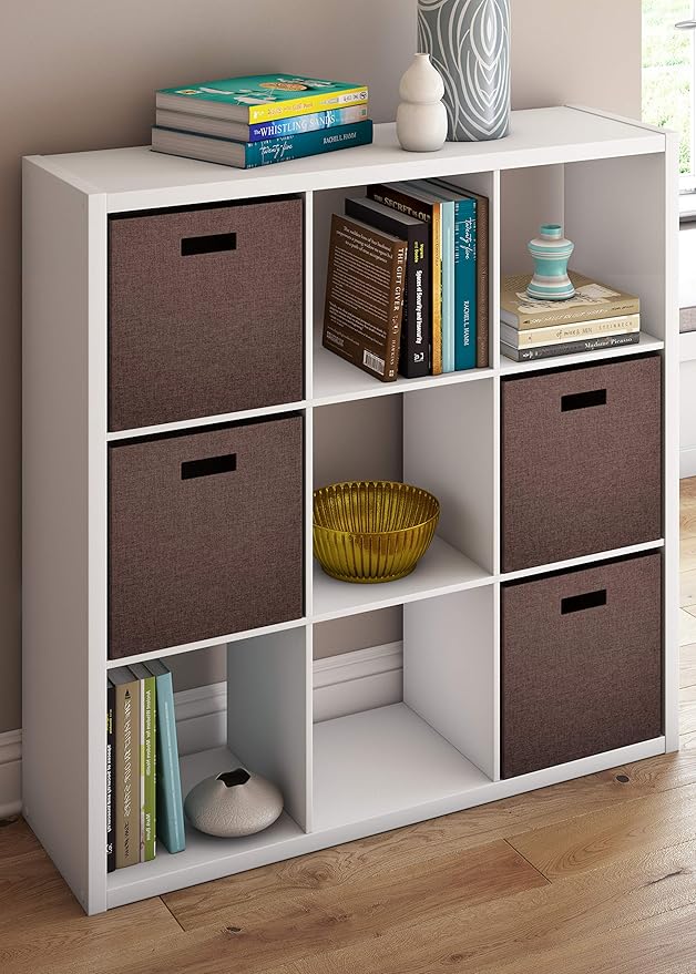 ClosetMaid Decorative Open Back 9-Cube Storage Organizer, White
