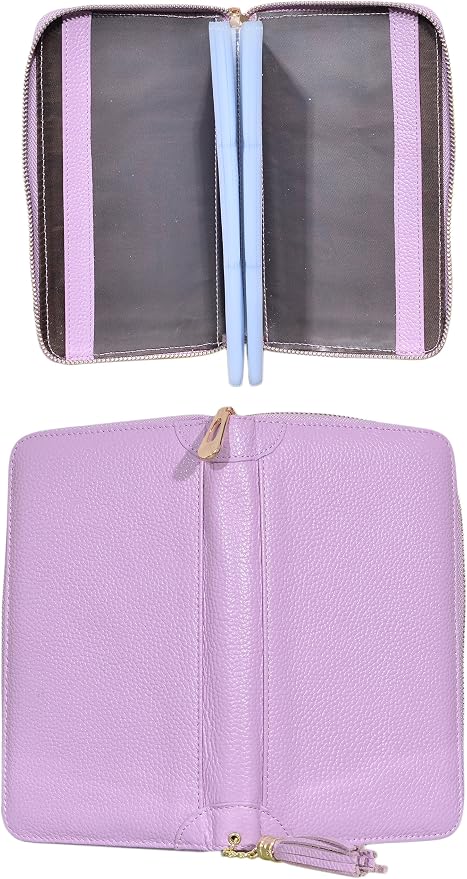 Easyoulife Credit Card Holder Wallet Womens Zipper Leather Case Purse RFID Blocking
