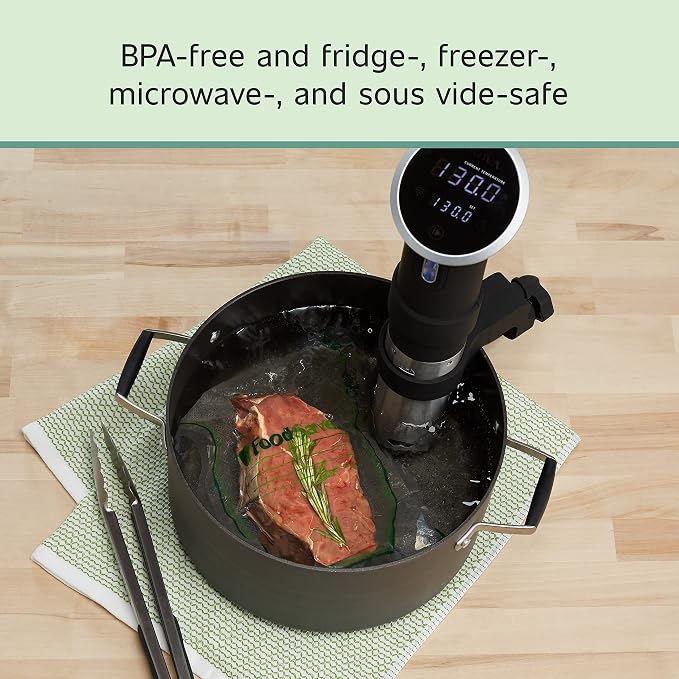 FoodSaver Easy Fill 1-Gallon Vacuum Sealer Bags | Commercial Grade and Reusable | 10 Count (Pack of 4)