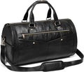 Garment Bag for Travel, Convertible Suit Garment Bag for Men, Stylish Carry On Garment Bag with Shoulder Strap, 2 in 1 Foldable PU Leather Garment Duffle Bag Suit Travel Bag for Men, Black
