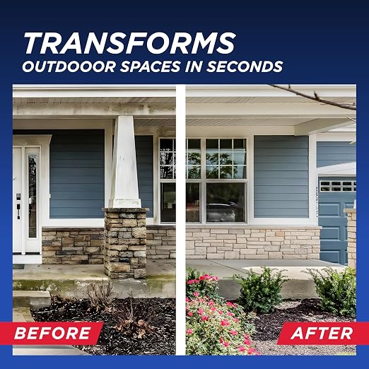 30 SECONDS Outdoor Cleaner 2 Pack with Hose End Sprayer - Cleans Stains from Algae, Mold and Mildew on Vinyl Siding, Deck, Patio, Brick and More