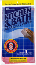 Kitchen and Bath Amazing Wipes - Absorbent and Reusable Cloth for Washing,Drying,Wiping in the Bathroom or Cuisine Surfaces | Cleaning Sink, Tiles,Bathtub,Walls, Mirror or Floors | By Cadie (1 Pack)