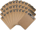 Mini Clipboard 6" x 9" (Set of 30) Memo Clipboard | Small Clipboards 6x9 with Low Profile Clip, Mini Clipboards 6x9, Little Clipboards Half Size | Office, Teacher, Classroom & Back to School Supplies