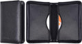 Wisdompro Business Card Holder, 2-Sided Folio Name Card Case | PU Leather Credit Card Holder Wallet with Magnetic Shut, Ultra Slim and Thin, for Business Cards & ID Cards, Men and Women