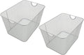 YBM HOME Wire Storage Baskets for Shelves, Cabinets, Pantry, Countertop, Open Mesh Storage Basket for Organizing Food Supplies, 2 Pack 14 x 10