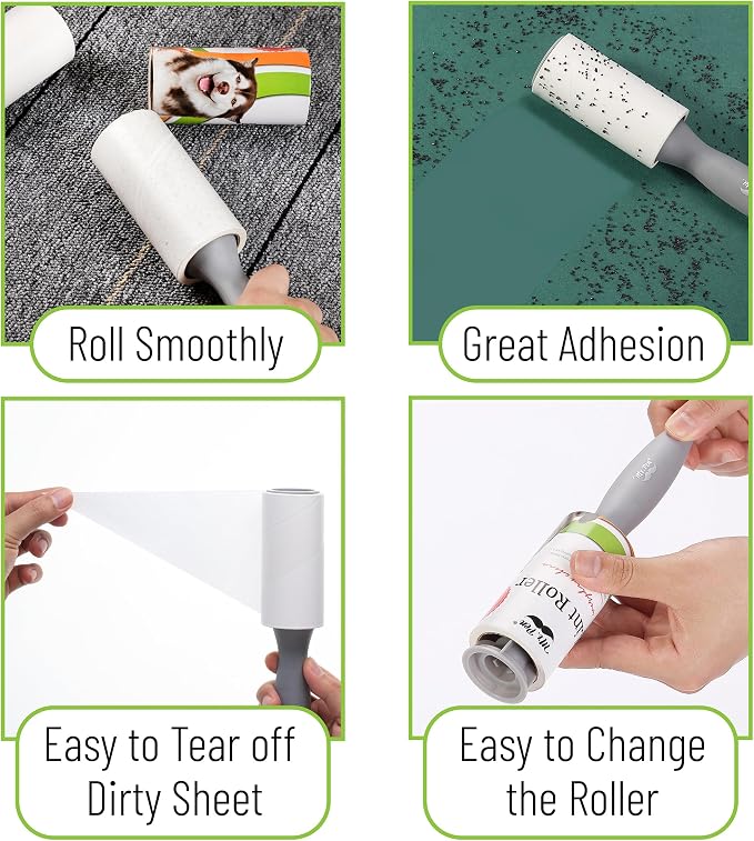 Mr. Pen- Lint Rollers, 2 Handle with 6 Refills, 540 Sheets | Extra Sticky Lint Remover for Clothes, Lint Roller for Pet Hair, Pet Hair Roller, Sticky Roller, Lint Roller for Clothes