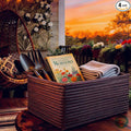 Modern Granny Boho Stackable Storage Boxes Set of 4, Lined Decorative Organizers for Home small basket, baskets for organizing Office, Vanity, Shelf | Granny Chic Style