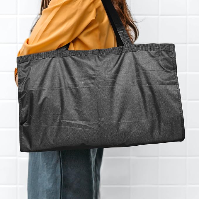 Lazebox 54" Travel Garment Bag with Accessories Zipper Pocket, Heavy Duty Suit Bag for Suits, Tuxedos, Dresses, Coats, Black, 1 pack