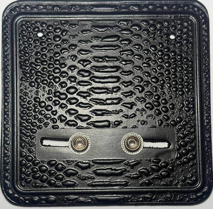 BBI LTD Wrestler Belt Wall Mount Real Leather Wall Hanger Matching Color (Real Black)