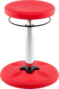 KORE Design Adjustable Wobble Stool Chair, Girls + Boys Kid Desk Stools, Ergonomic Small Office Chairs, Flexible Seating for Active Kids, ADD/ADHD, Classroom, Home, Age 8-12, Tall (16.5-24in), Red