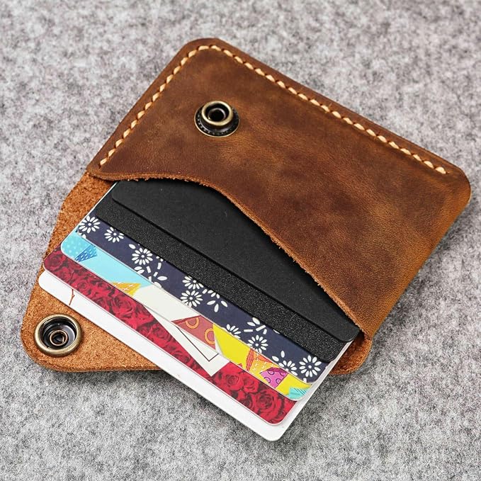 Leather credit card holder, credit card case,business card holder for men,mens slim wallet,Front Pocket Wallet