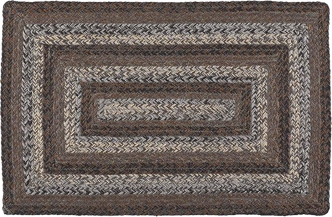 | Night Shadow Premium Braided Collection | Primitive, Rustic, Country, Farmhouse Style | Jute/Cotton | 30 Days Risk Free | Accent Rug/Door Mat | 8'x10' Rectangular