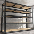 48" W Garage Shelving Heavy Duty 2800LBS Garage Storage Shelves, 5 Tier Adjustable Metal Shelving Unit Utility Rack Shelf for Warehouse, Pantry, Closet, Kitchen Industrial72" H x 48" W x 18" D, Black