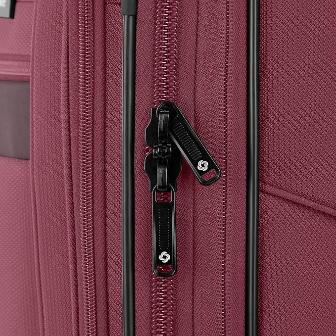 Samsonite Ascella 3.0 Softside Expandable Luggage with Spinner Wheels, 3-Piece Set (20/25/28), Mauve Haze